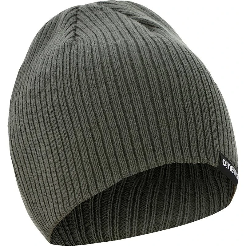 Rocky Ribbed Beanie Hat Dark Grey 2 Rocky Ribbed Beanie Hat Dark Grey - Image 2