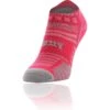 Ronhill Women's Hilly Twin Skin Socklet Magenta / Grey Marl