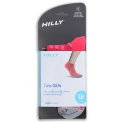 Ronhill Women's Hilly Twin Skin Socklet Magenta / Grey Marl 5 Ronhill Women's Hilly Twin Skin Socklet Magenta / Grey Marl -underwear Zone ronhill hilly twin skin sock wmns magenta grey marl 3