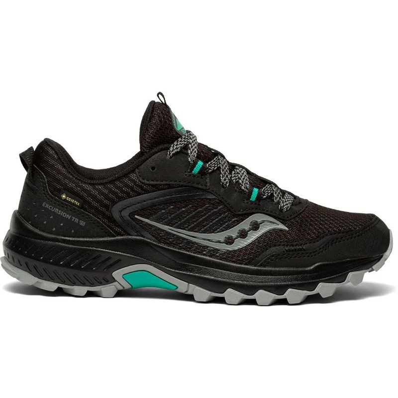 Saucony Women's Excursion TR15 GTX Running Shoes Black / Jade 1 Saucony Women's Excursion TR15 GTX Running Shoes Black / Jade