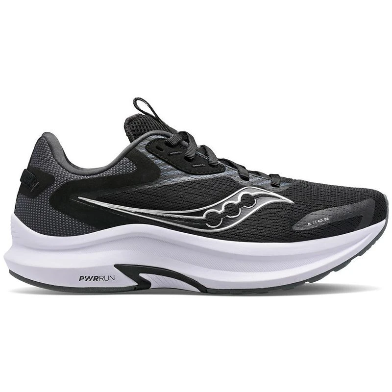 Saucony Men's Axon 2 Running Shoes Black / White 2 Saucony Men's Axon 2 Running Shoes Black / White - Image 2