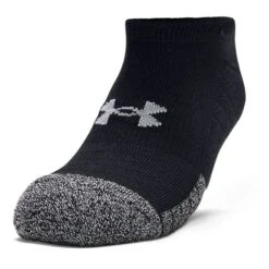 Under Armour HeatGear No Show Socks 3 Pack Black / Steel 7 Under Armour HeatGear No Show Socks 3 Pack Black / Steel -underwear Zone s7.1346755 001 slfadd sl