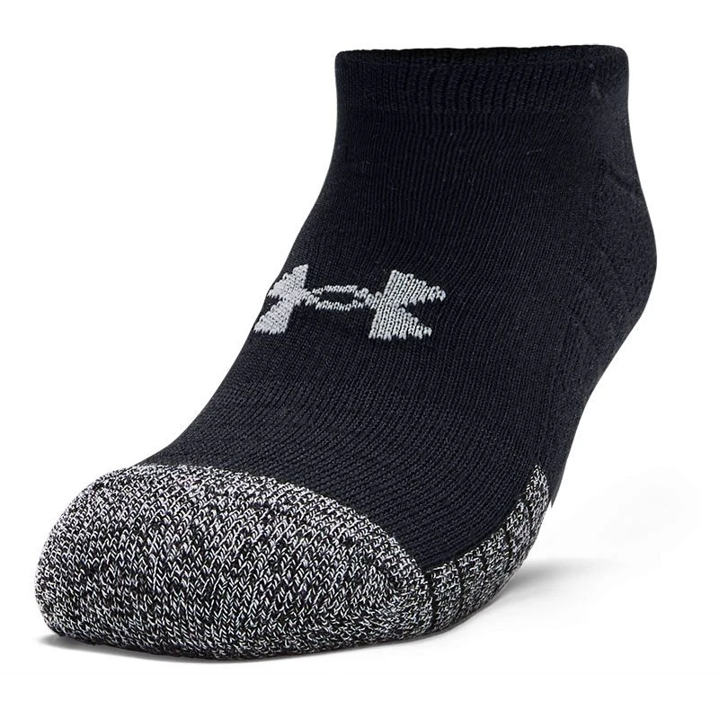 Under Armour HeatGear No Show Socks 3 Pack Black / Steel 3 Under Armour HeatGear No Show Socks 3 Pack Black / Steel - Image 3