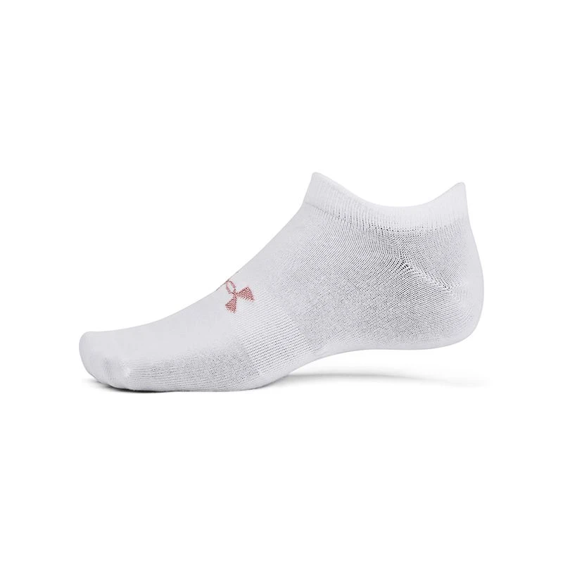Under Armour Essential No Show 3-Pack Socks White / Retro Pink 3 Under Armour Essential No Show 3-Pack Socks White / Retro Pink - Image 3