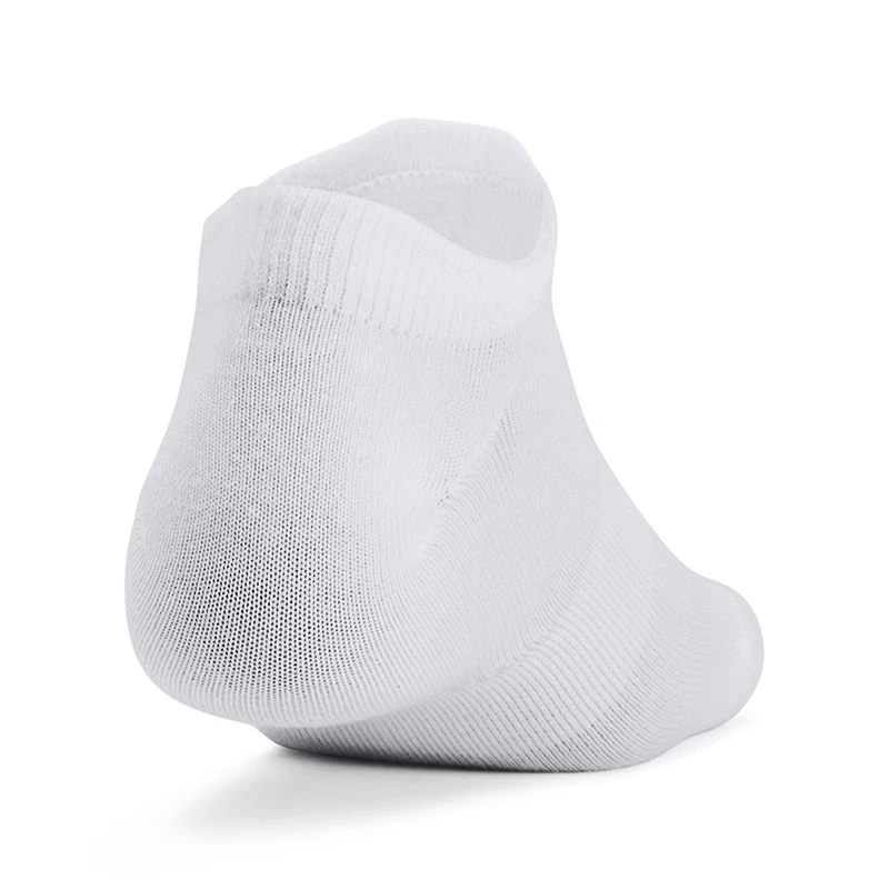 Under Armour Essential No Show 3-Pack Socks White / Retro Pink 2 Under Armour Essential No Show 3-Pack Socks White / Retro Pink - Image 2