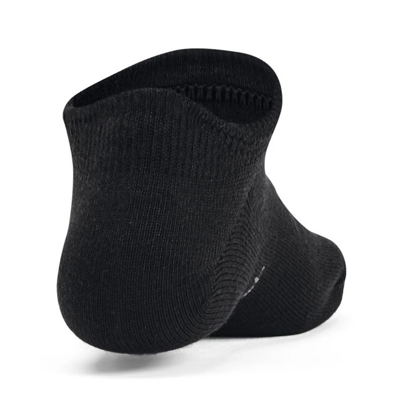 Under Armour Kids' UA Essential 6-Pack No Show Socks Black / Black / Pitch Grey 3 Under Armour Kids' UA Essential 6-Pack No Show Socks Black / Black / Pitch Grey - Image 3