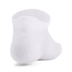 Under Armour Kids' UA Essential 6-Pack No Show Socks White / White / Halo Grey -underwear Zone s7.1370543 100 slb sl