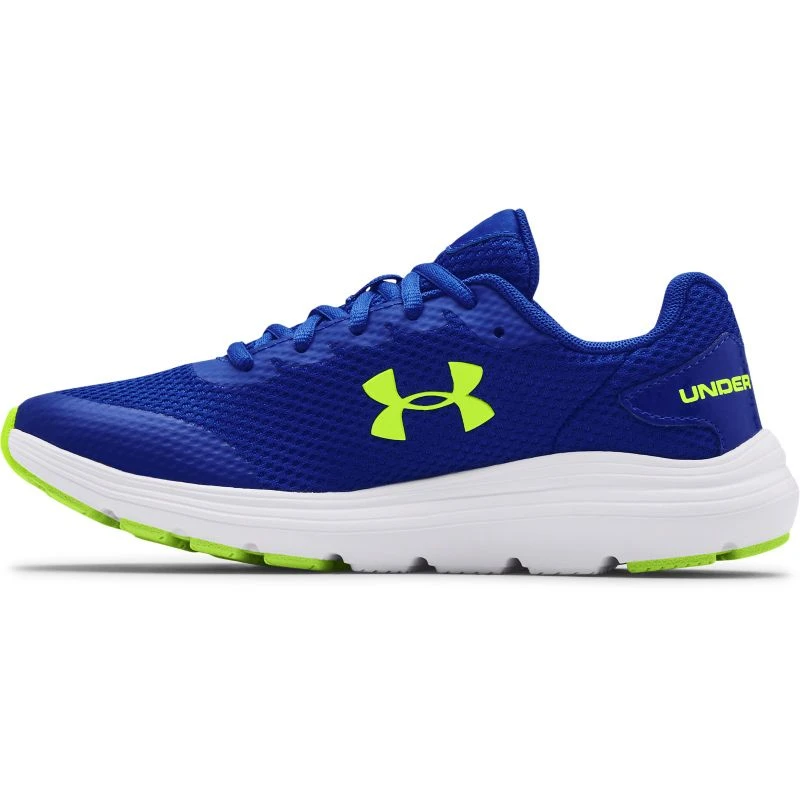 Under Armour Surge 2 Youth Running Shoes Royal / White / High-Vis Yellow 2 Under Armour Surge 2 Youth Running Shoes Royal / White / High-Vis Yellow - Image 2