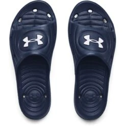 Under Armour Men's Locker IV Slides Academy / White -underwear Zone s7.3023758 401 toe
