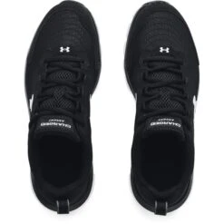 Under Armour Men's Charged Assert 9 Running Shoes Black / White -underwear Zone s7.3024590 001 toe