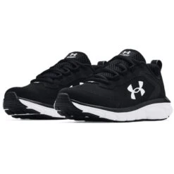 Under Armour Assert 9 Youth Running Shoes Black / White -underwear Zone s7.3024633 001 pair