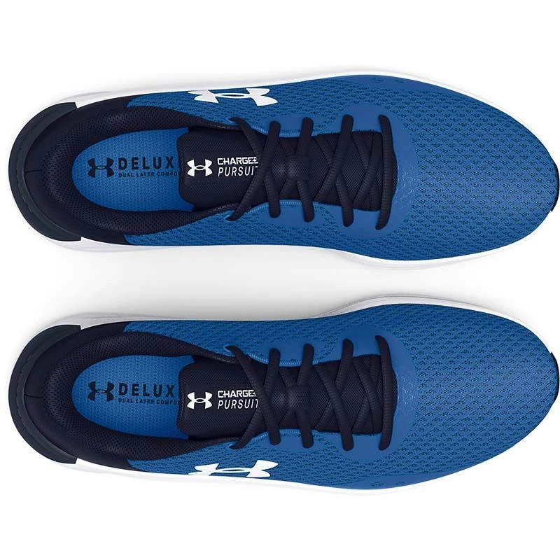 Under Armour Men's Charged Pursuit 3 Running Shoes Victory Blue / Midnight Navy / White 4 Under Armour Men's Charged Pursuit 3 Running Shoes Victory Blue / Midnight Navy / White - Image 4