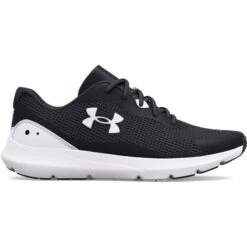 Under Armour Men's Surge 3 Running Shoes Black / White