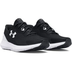 Under Armour Men's Surge 3 Running Shoes Black / White -underwear Zone s7.3024883 001 pair