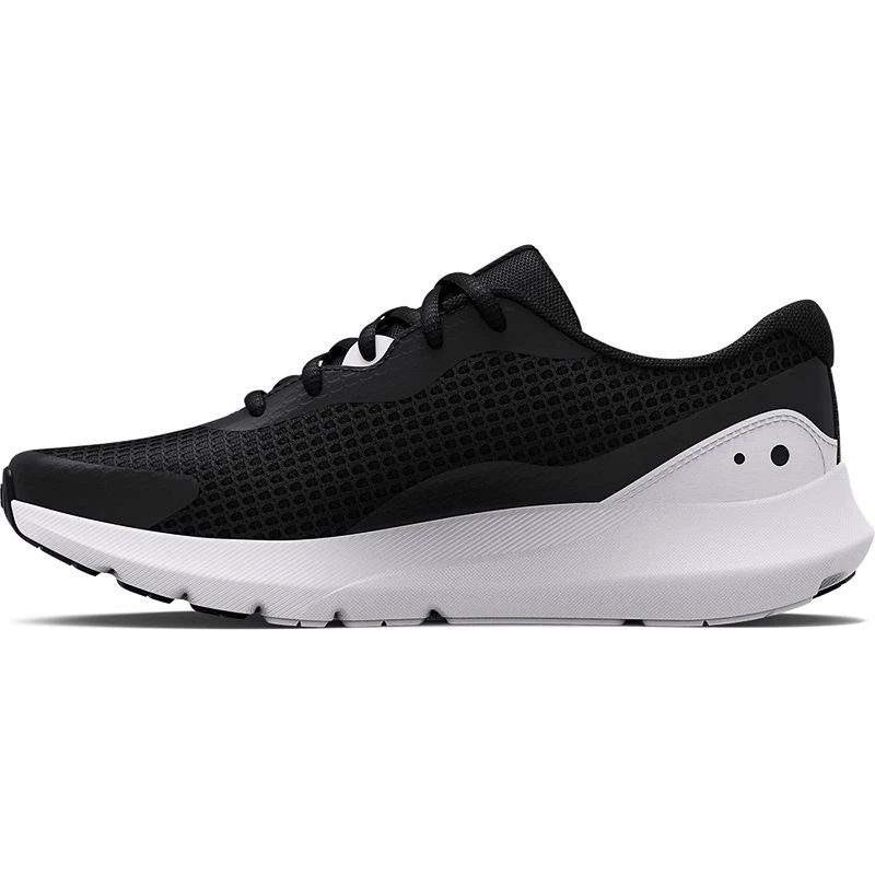 Under Armour Women's Surge 3 Running Shoes Black / White 2 Under Armour Women's Surge 3 Running Shoes Black / White - Image 2
