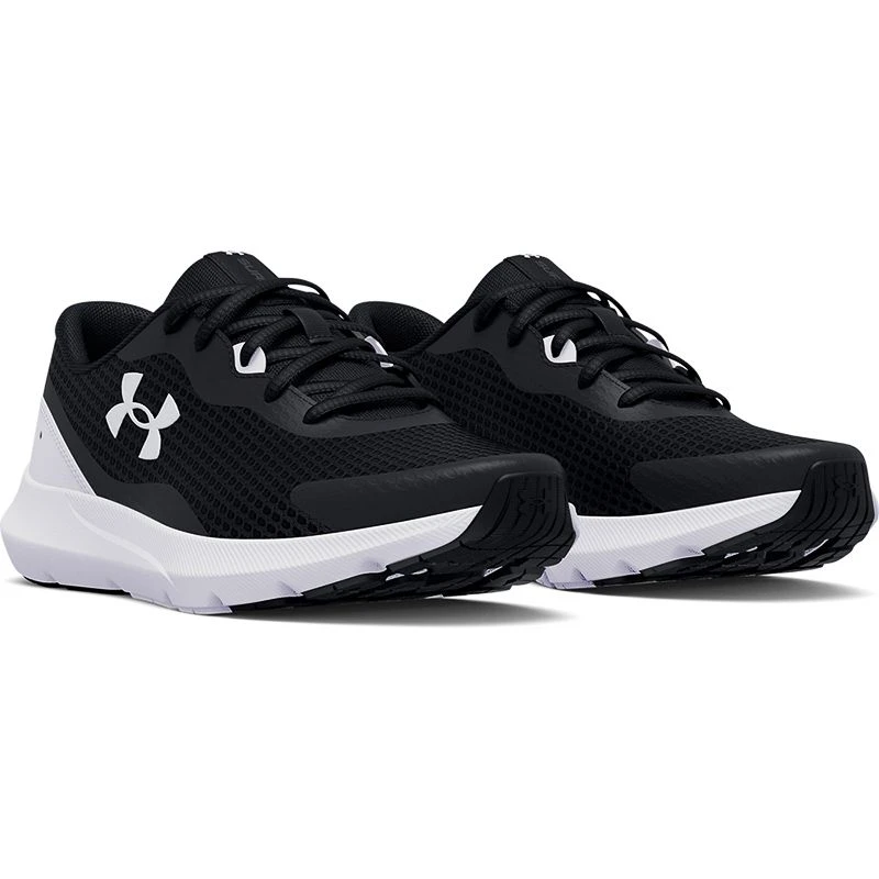 Under Armour Women's Surge 3 Running Shoes Black / White 3 Under Armour Women's Surge 3 Running Shoes Black / White - Image 3