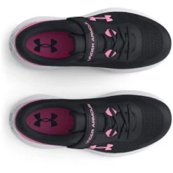 Under Armour Surge 3 AC Junior Running Shoes Black / Pink -underwear Zone s7.3025014 001 toe