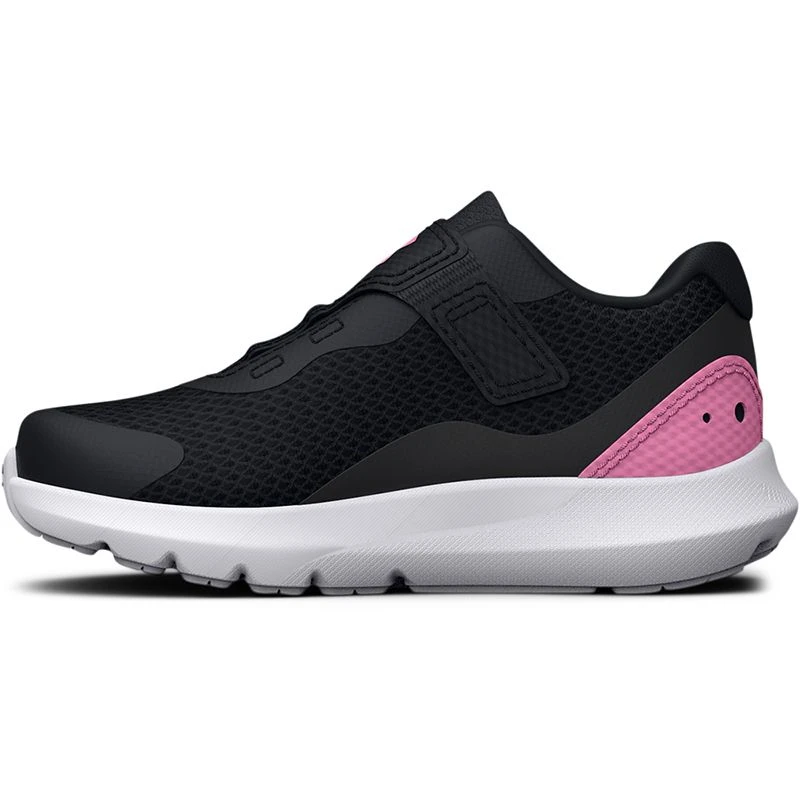 Under Armour Surge 3 AC Infant Running Shoes Black / Pink 2 Under Armour Surge 3 AC Infant Running Shoes Black / Pink - Image 2