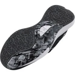 Under Armour Men's Lockdown 6 Basketball Shoes Black / White -underwear Zone s7.3025616 001 sole