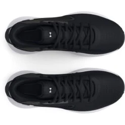 Under Armour Men's Lockdown 6 Basketball Shoes Black / White -underwear Zone s7.3025616 001 toe