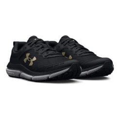 Under Armour Assert 10 Youth Running Shoes Black / Metallic Gold -underwear Zone s7.3026189 001 pair
