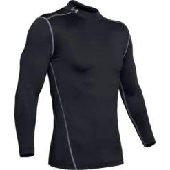 Under Armour Men's UA ColdGear® Armour Compression Mock Baselayer Black / Steel 7 Under Armour Men's UA ColdGear® Armour Compression Mock Baselayer Black / Steel -underwear Zone s7.ps1265648 001 hf