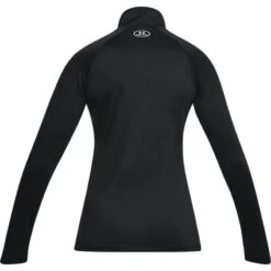 Under Armour Women's UA Tech™ Half Zip Top Black / Black / Metallic Silver -underwear Zone s7.ps1320126 001 hb 1