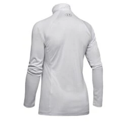 Under Armour Women's UA Tech™ Half Zip Twist Halo Grey / Metallic Silver -underwear Zone s7.ps1320128 014 hb
