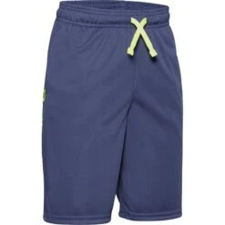 Under Armour Kids' Prototype Wordmark Shorts Blue Ink / Xray