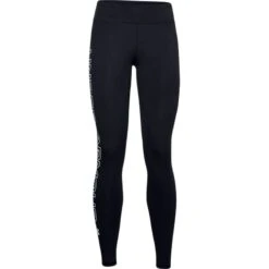 Under Armour Women's UA Favourite Wordmark Leggings Black / White -underwear Zone s7.ps1356403 001 hf
