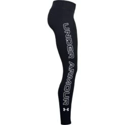 Under Armour Women's UA Favourite Wordmark Leggings Black / White -underwear Zone s7.ps1356403 001 hs
