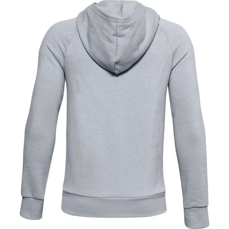 Under Armour Kids' UA Rival Fleece Big Logo Hoodie Mod Grey Light Heather / Black 2 Under Armour Kids' UA Rival Fleece Big Logo Hoodie Mod Grey Light Heather / Black - Image 2