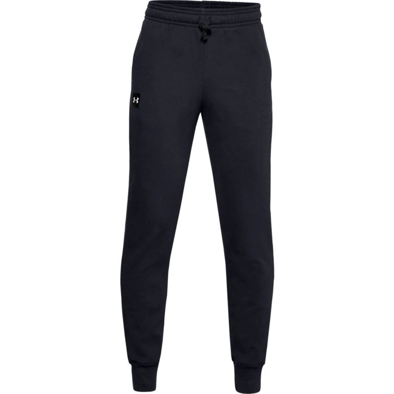 Under Armour Kids' UA Rival Fleece Joggers Black / Onyx White 1 Under Armour Kids' UA Rival Fleece Joggers Black / Onyx White