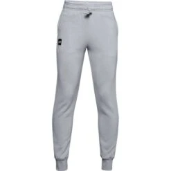 Under Armour Kids' Rival Fleece Joggers Mod Gray Light Heather / Onyx White