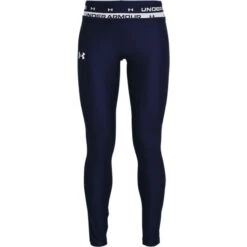 Under Armour Kids' HeatGear® Armour Leggings Navy / White