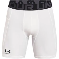 Under Armour Men's HeatGear® Armour Compression Shorts White / Black -underwear Zone s7.ps1361596 100 hf
