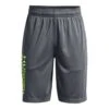 Under Armour Kids' Prototype 2.0 Wordmark Shorts Pitch Gray / Quirky Lime