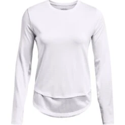 Under Armour Women's UA Tech™ Vent Long Sleeve T-Shirt White / Black -underwear Zone s7.ps1366130 100 hf