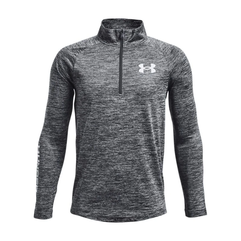 Under Armour Kids' Tech™ Big Logo Half Zip Pitch Gray / Mod Gray / White 1 Under Armour Kids' Tech™ Big Logo Half Zip Pitch Gray / Mod Gray / White