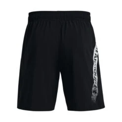 Under Armour Men's UA Woven Graphic Shorts Black / White