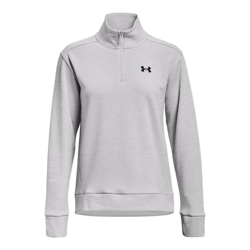 Under Armour Women's Quarter Zip Top Halo Gray Light Heather / Black 5 Under Armour Women's Quarter Zip Top Halo Gray Light Heather / Black - Image 5