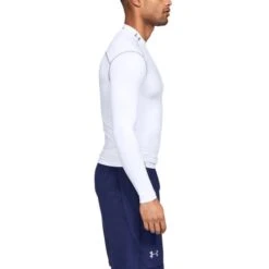 Under Armour Men's UA ColdGear® Armour Compression Mock Baselayer White / Steel 8 Under Armour Men's UA ColdGear® Armour Compression Mock Baselayer White / Steel -underwear Zone s7.v5 1265648 100 sc