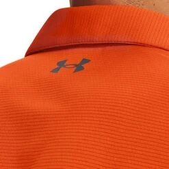 Under Armour Men's Tech Polo Team Orange / Graphite -underwear Zone s7.v5 1290140 800 collar
