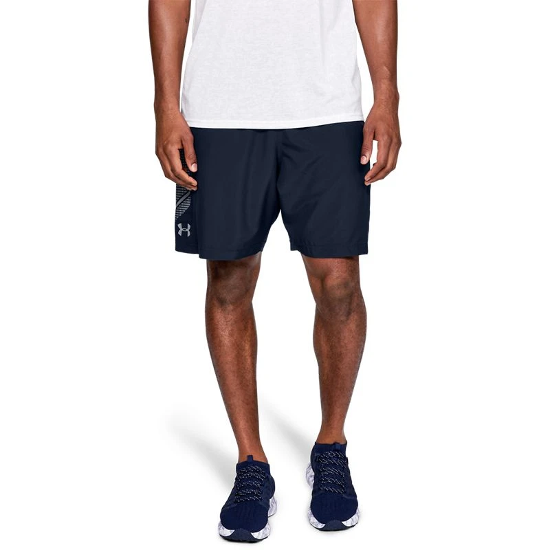 Under Armour Men's Woven Graphic Short Academy / Steel 2 Under Armour Men's Woven Graphic Short Academy / Steel - Image 2