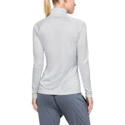 Under Armour Women's UA Tech™ Half Zip Twist Halo Grey / Metallic Silver -underwear Zone s7.v5 1320128 014 bc