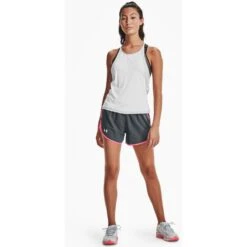 Under Armour Women's UA Fly-By 2.0 Shorts Pitch Gray / Cerise / Reflective 6 Under Armour Women's UA Fly-By 2.0 Shorts Pitch Gray / Cerise / Reflective -underwear Zone s7.v5 1350196 013 fsf