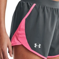 Under Armour Women's UA Fly-By 2.0 Shorts Pitch Gray / Cerise / Reflective 7 Under Armour Women's UA Fly-By 2.0 Shorts Pitch Gray / Cerise / Reflective -underwear Zone s7.v5 1350196 013 sidedet