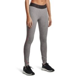 Under Armour Women's Favorite Graphic Legging Charcoal Light Heather / Black / Beta