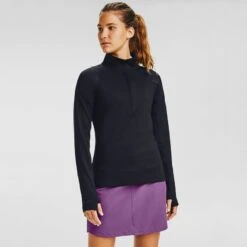 Under Armour Women's Storm Midlayer Half Zip Black / Black