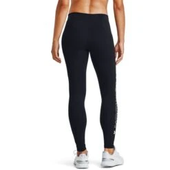 Under Armour Women's UA Favourite Wordmark Leggings Black / White -underwear Zone s7.v5 1356403 001 bc